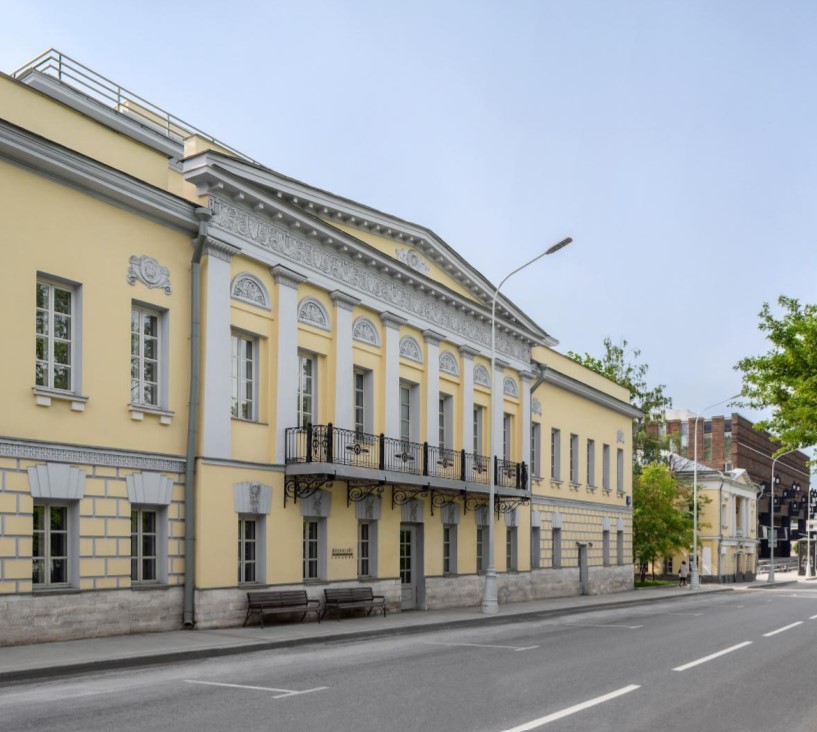 фасад дома, здание по адресу г Москва, Тверской б-р, д 26